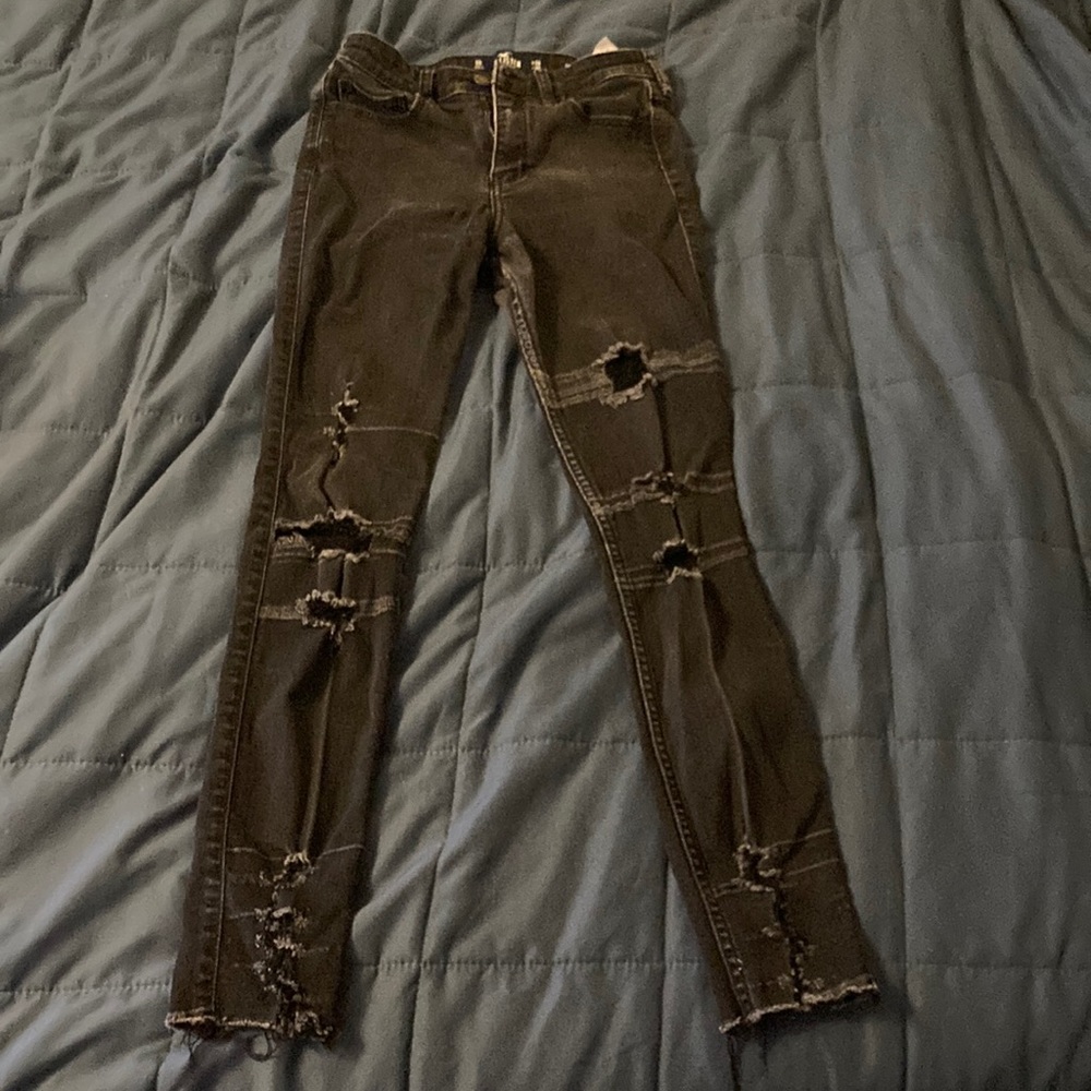 Black, Ripped, Skinny Jeans